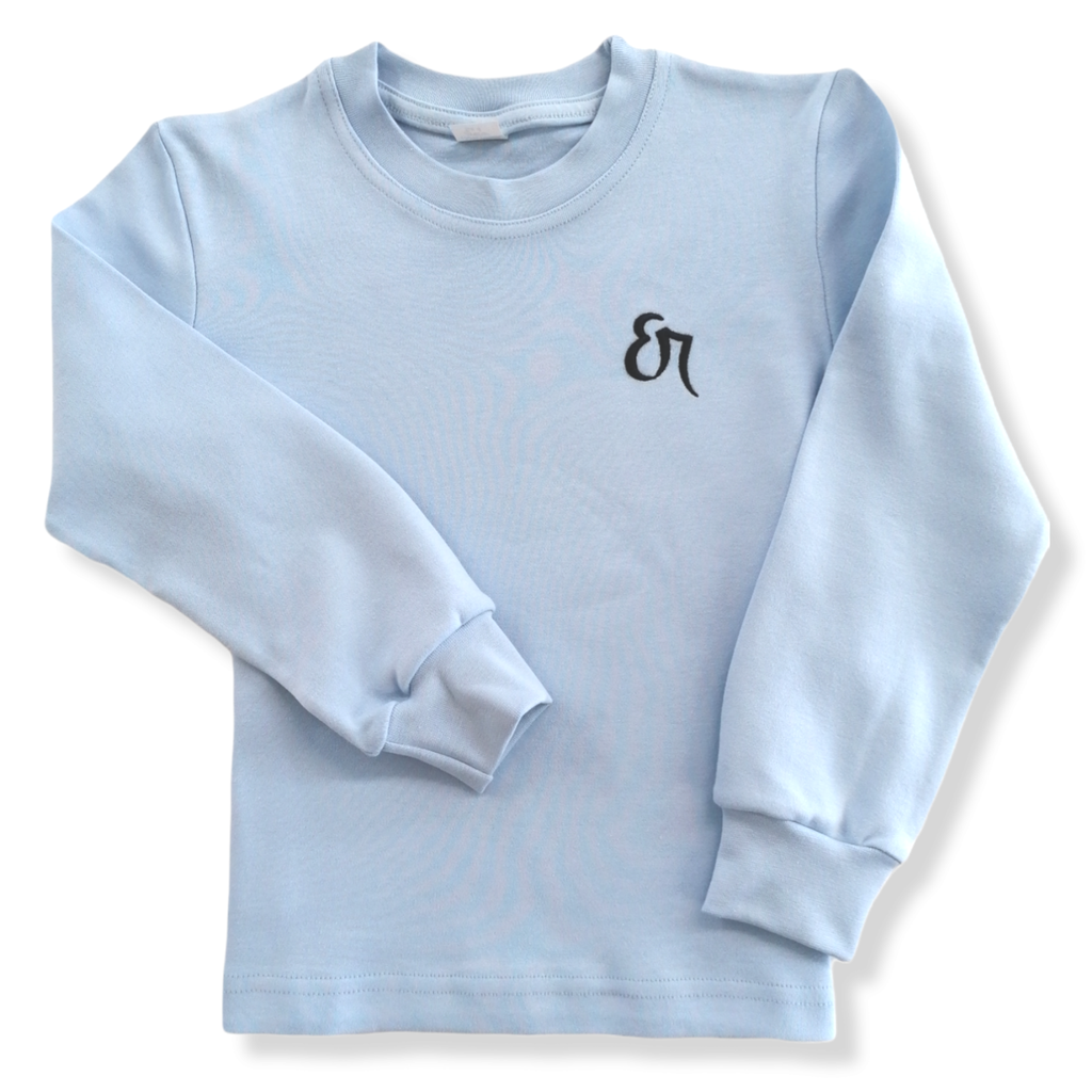 Light blue long sleeved t-shirt