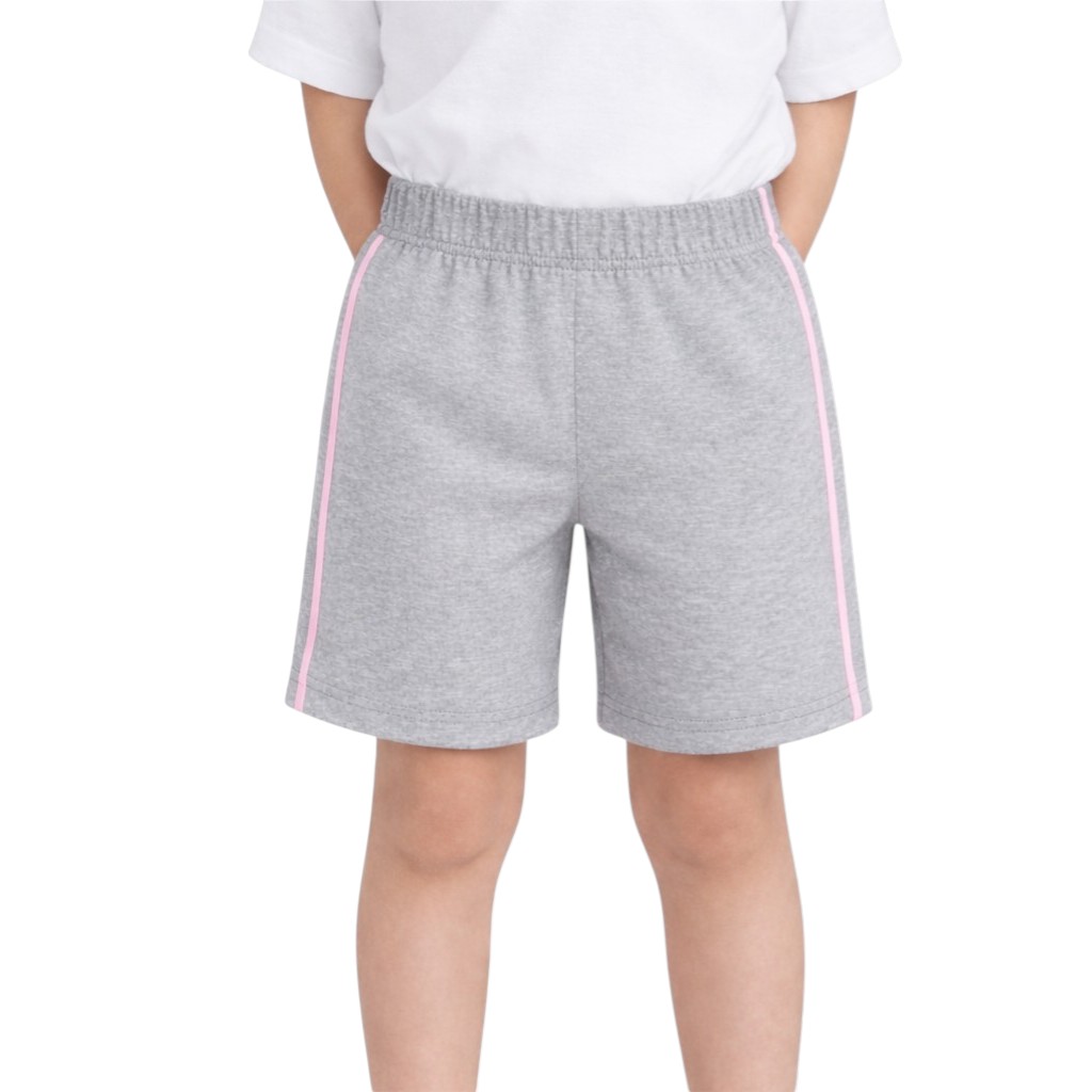 Girls' Shorts with Pink Details 