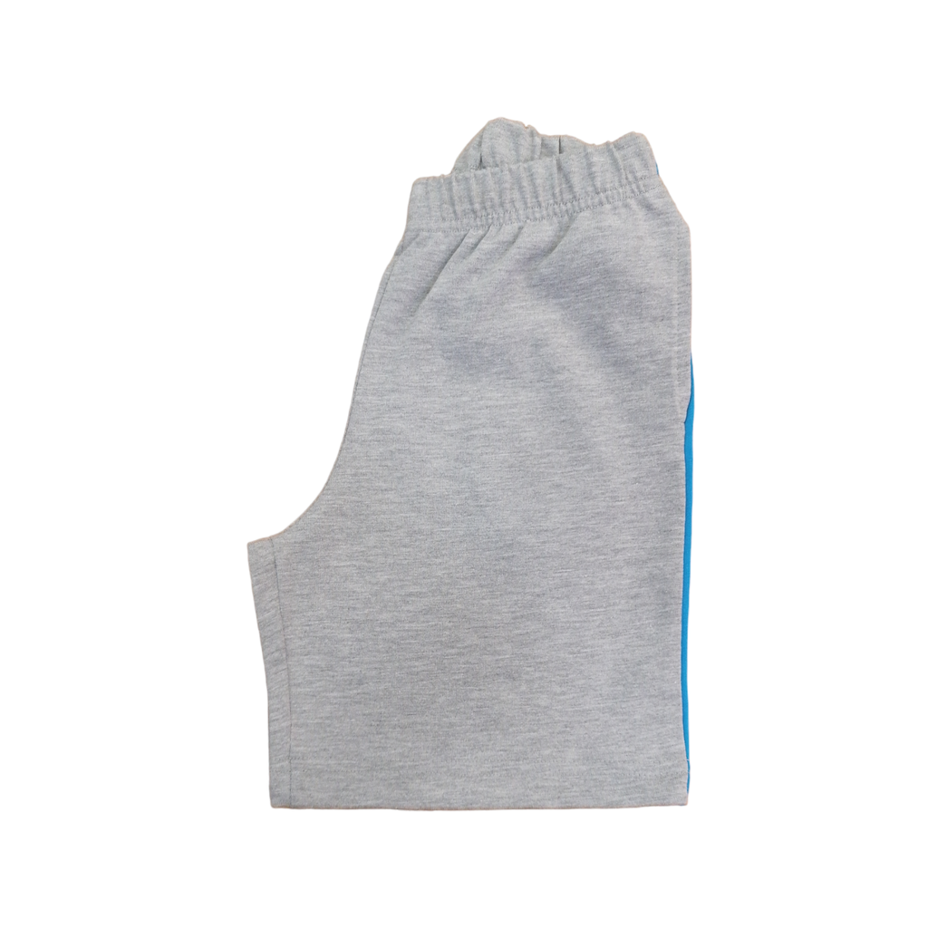 Boy's shorts grey with tyrquoise trimmings
