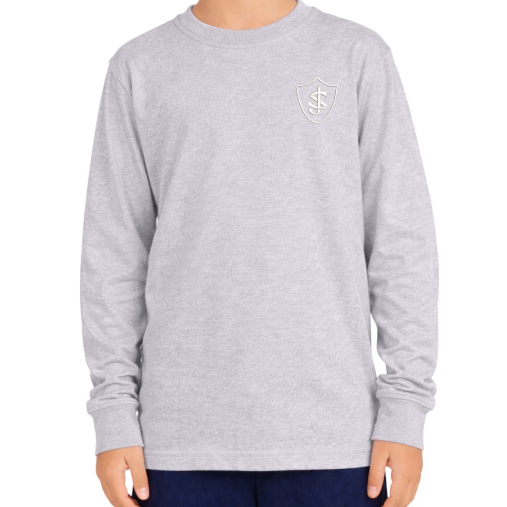 Grey Long-Sleeve T-Shirt