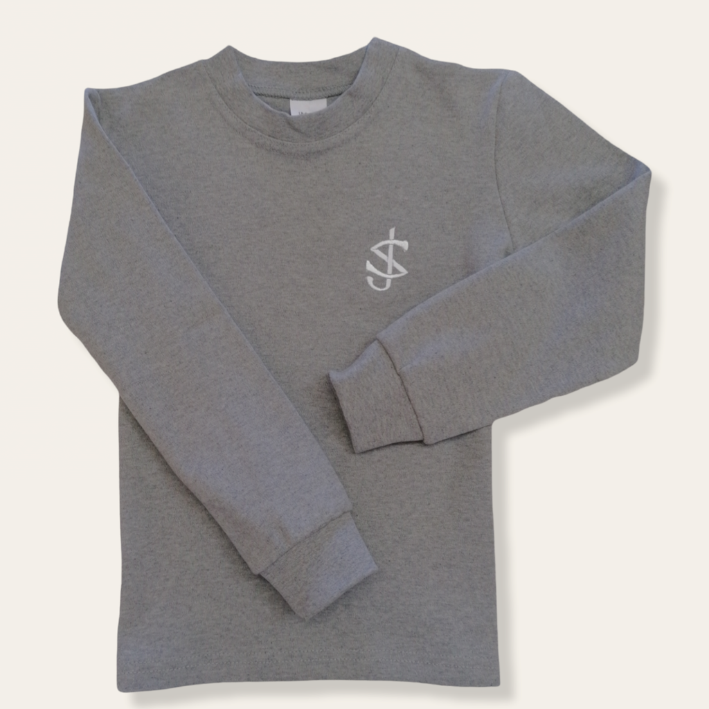 Grey long sleeved t-shirt