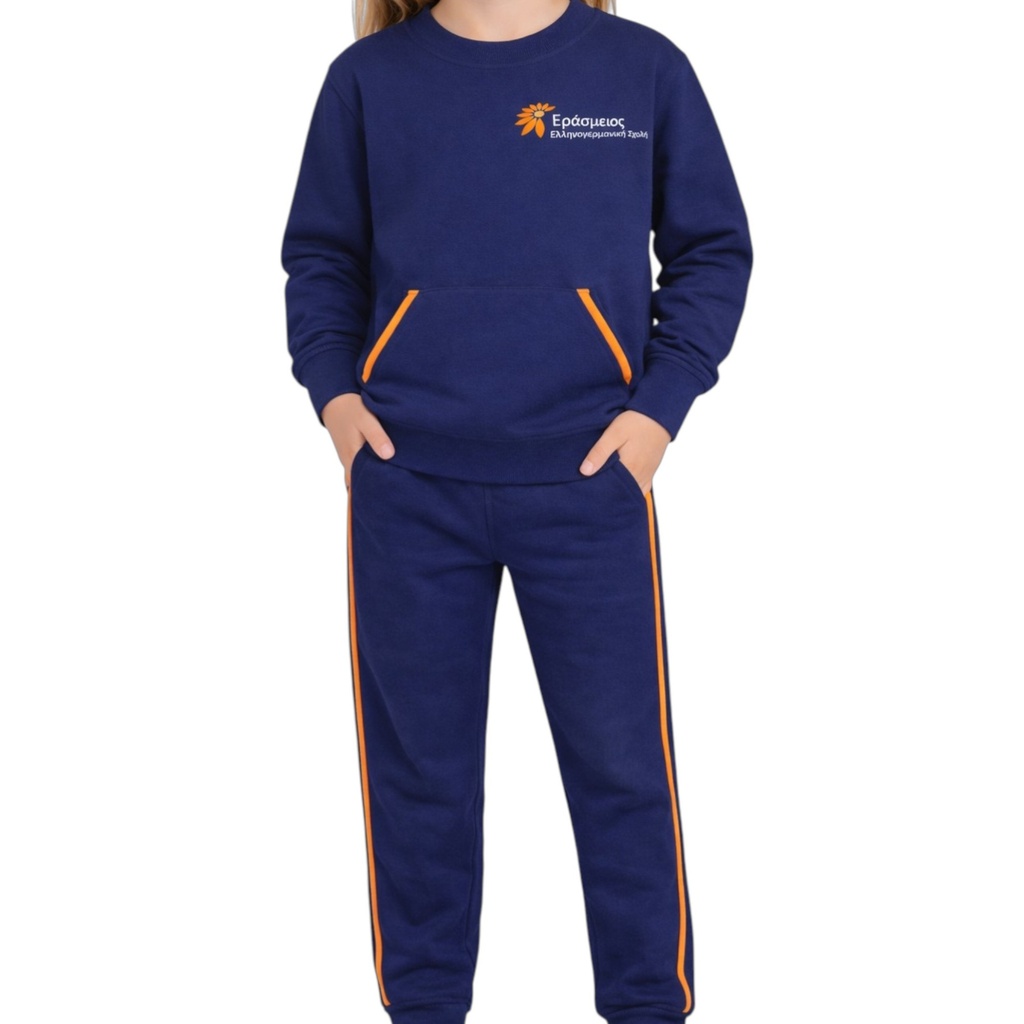 Σετ φόρμας με φούτερ λαιμόκοψη