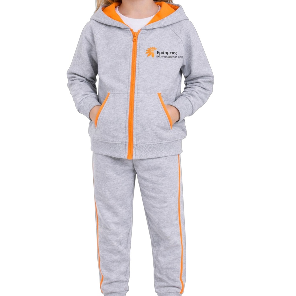 Γκρι σετ φόρμας με ζακέτα / Ανοιξιάτικη