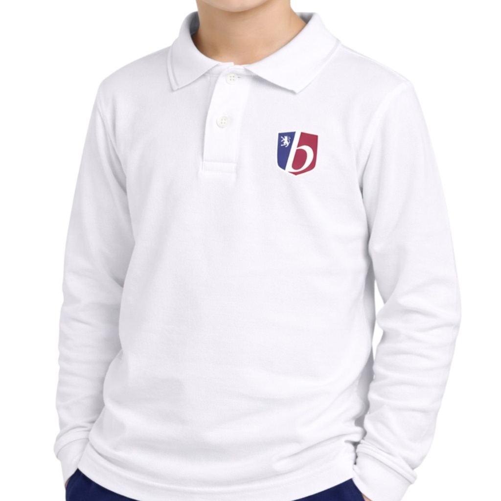 3pk unisex polo long sleeved