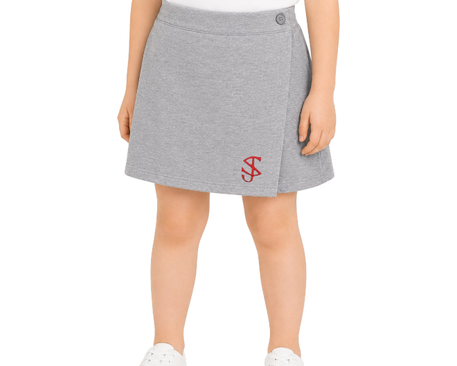 Grey skirt-shorts