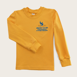 Yellow long-sleeved t-shirt