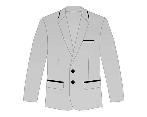 Mens' Grey check Blazer