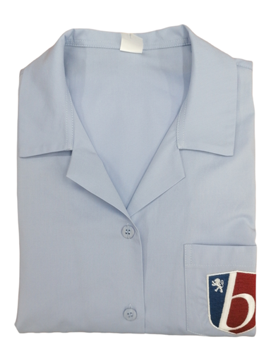 Women's Light Blue Short Sleeve Shirt