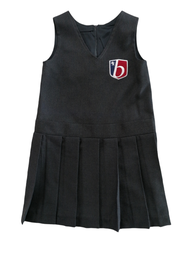 Grey pinafore dress