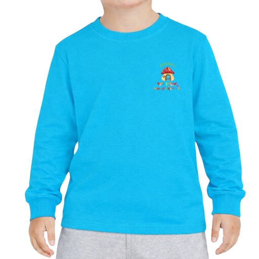 Turquoise Long-Sleeved T-shirt