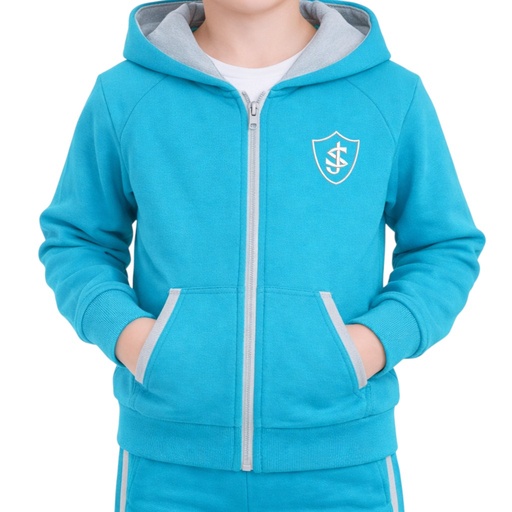 Turquise Hooded Cardigan