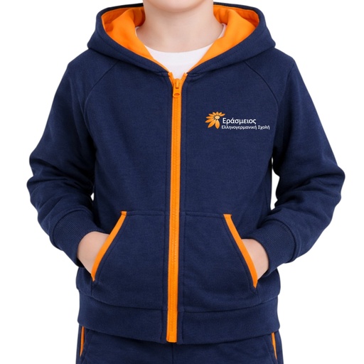 Μπλε ζακέτα με κουκούλα / Ανοιξιάτικη