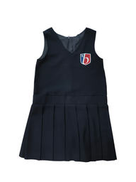 Blue pinafore dress