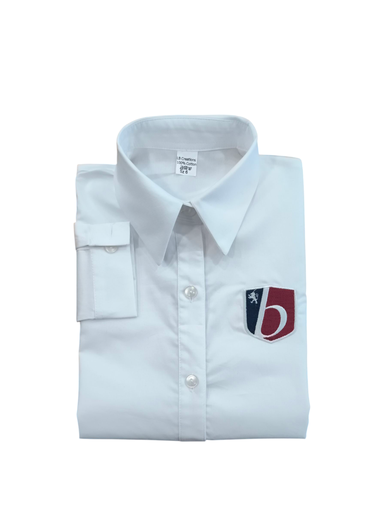 Women's White Long-Sleeve Shirt