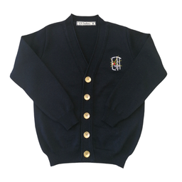 Boy's cardigan with gold buttons