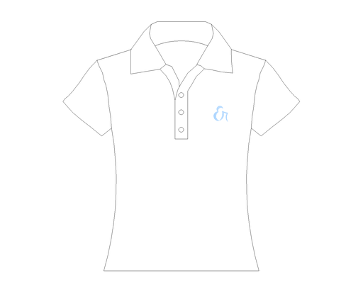 Women's white polo