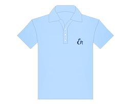 Women's light blue polo